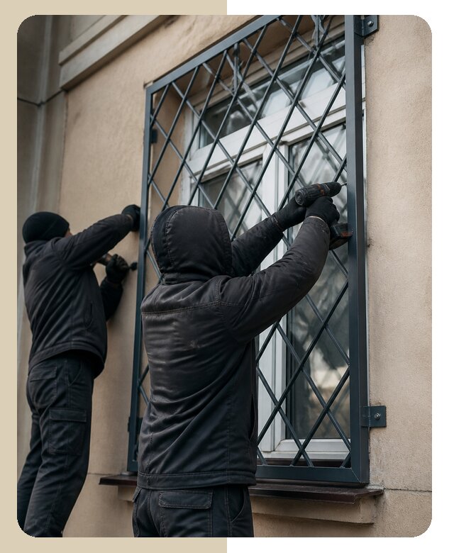 Установка антивандальных решеток на окна в Апшеронске